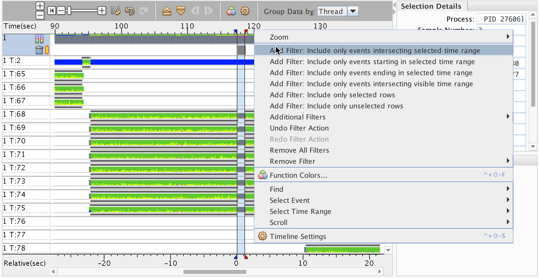 image:Filtering from context menus in Timeline view